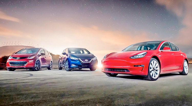 Nissan Tesla Chevrolet популярные среди украинцев электромобили
